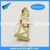New Engraved Metal Square Paper Clip With Gold Color thumbnail-3