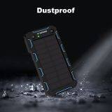Portable Solar Panel Charger 12000mah Waterproof Solar Power Bank for Hiking thumbnail-4