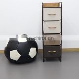 Customized 5L-602 the Space Prince  4-Drawer easy pull fabric drawers vertical storage tower dresser