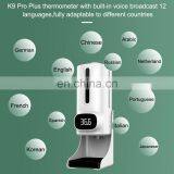 Body Temperature Measuring Sensor Automatic Alcohol Gel Liquid Hand Sanitizer Dispenser Termometro y Dispensador Automatico Gel thumbnail-3