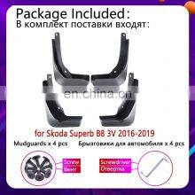 4PCS for Skoda Superb 3 B8 MK3 3V 2016 2017 2018 2019 Mudguards Mudflaps Fender Mud Flap Splash Mud Guards Wheel Car Accessories thumbnail-3