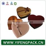 wholesale custom storage distribution kraft paper gift heart shaped packaging chocolate box