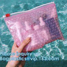 Rainbow Holographic Cosmetic Laser Slider Ziplockk Esd Bubble Bag Bubble Packaging Wrap Cosmetic Pouch Slider Bubble Bag thumbnail-5