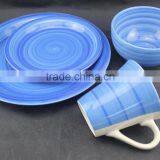 Stoneware Hand Painted Dinnerware Set With Cheap Price and Good Quality thumbnail-2