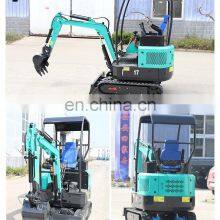 HENGWANG HW-17 1.7 Ton Rake Attached Small Crawler Excavator for Trenching thumbnail-3