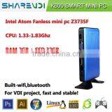 5W Mini PC Z3735F Quad Core CPU Support Win 8/10 OS