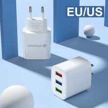 5V 2A Dual 3 USB Phone Charger Adapter For IPhone for IPad Fast Wall Travel Charger Usb US Plug thumbnail-5