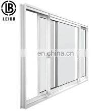 Conch Brand UPVC/PVC Profile Sliding Window Plastic Window With Double Insulated Low-E Glass