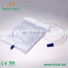 Greetmed Emergency Travel Economic Portable Male Adult Disposable 2000ml Urine Bag With Belt thumbnail-2