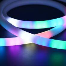 Led 60 leds/m Flex Neon Strip Waterproof any View 360 Degree 80CRI Remote Control RGB color changed