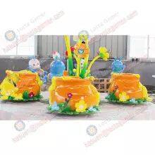 Guangdong Zhongshan Tai Le Play Children Indoor and Outdoor Small and Medium-sized Rotating Rotating Revolution Coffee Cup Whirling Honey Pot Small Bee Classic Amusement Equipment thumbnail-3