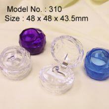 Small Size Jewelry Display Transparent Box for Wedding Rose Heart Shape thumbnail-2
