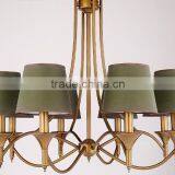 2016 New Golden Wrought Iron Chandelier thumbnail-1