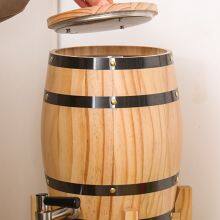 Wooden Wine Barrel Capacity 3 Liters, Customizable Size