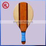 Frescobol Game Solid Wooden Beach Tennis Racket /beach Bat /beach Paddle Set With Beach Ball Wholesale