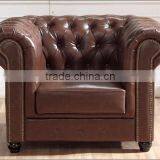 Antique Home Furniture Chesterfield Sofa Set/Home Furniture Antique Appearance Leather Sofa thumbnail-2