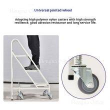 Multi-Function Compact Rolling Ladder With Safety Rails and Anti-slip Treads for High Shelves – Ideal for Office and Home Use-OEM/ODM thumbnail-5