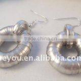 Circle Flexible Earring in Rhodium thumbnail-1