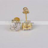 Hot Direct Sale Fashion White Zircon 925 Silver Single Stone Earring Designs thumbnail-4
