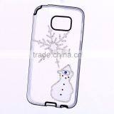 diy mobile phone case with snowman