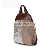 Korean Design pu Splice Canvas School Bacopack Travel Backpack thumbnail-1
