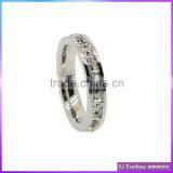 High Quality Fashion Designs Channel Setting Diamond Rings For Women thumbnail-1