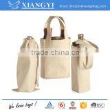 Liberty Bags Single or Double Bottle Wine Tote or Drawstring Bag Canvas Bag thumbnail-1