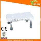 Aluminum White Bathroom Bath Bench Stool For Elders