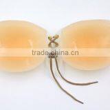 OEM Customized Cheap Nude Silicone Invisible Teardrop Strapless Plus Size Bra thumbnail-5