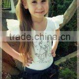 Custom Sweet Kids Sublimation t Shirt Baby Girls Cartoon T-shirt thumbnail-2