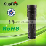 Hot sale high quality SupFire L5 aluminum waterproof led flashlight with laser pointer