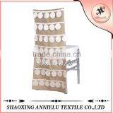 2015 New Style Burlap and Patal Taffeta Chair Cover Wholesale thumbnail-1