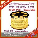 220V AC LED Strip Light 100M Blue SMD 5630 120LED/M Waterproof IP67 LED Stripe 100M/Roll High Quality High Brightness thumbnail-4