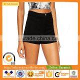 Girl's Custom Sexy Panties Black Hot Short Pants High Waisted Stretch Shorts For Women thumbnail-4