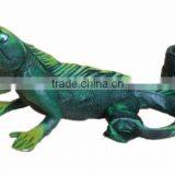 Figurine Shaped Hand Crafted Smoking Pipes - Iguana