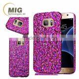 Shining Glitter Print Hard Cover Case for Samsung s7 Edge and for Iphone 6s 6 Plus Case