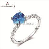High Quality Blue Crystal Ring Made With Yumei thumbnail-1