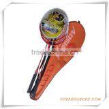 Wooden Handle With Pvc Wrapper Iron-alloy Circle Nylon String Badminton Racket(OS06001) thumbnail-4