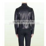 Biker Leather Jacket Black Shinny Color thumbnail-2