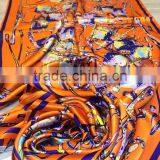 High Quality Customizable Digtial Printed Polyester Scarf Fashionable thumbnail-4
