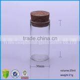 Hot Sell Empty Clea Cork Stopper Glass Wishing Message Bottles For Party thumbnail-3