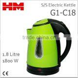 Stainless Steel Electric Kettle G1-C18 Green thumbnail-1