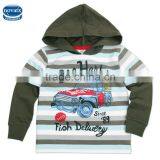 (A3702) Nova kids casual wear in autumn boys stripe hoodies