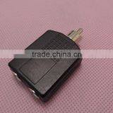 Audio System Black RCA Male to 6.5 Female Connector Adapter