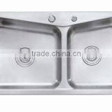 Top Level Quickly Producing Pearl Sand Finish Used Commercial Stainless Steel Sinks S825B thumbnail-2