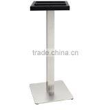 foshan furniture direct tube square table base with stainless steel leg