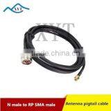 Factory Price N male to RP SMA male RG58/LMR200 Wifi Antenna extension pigtail cable