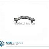 0843008 Tin Alloy Crystal Cabinet Drawer Wave Pull Handle thumbnail-1