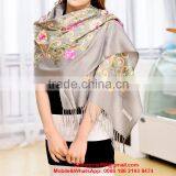 Wholesale Embroidered Cashmere Scarves thumbnail-3