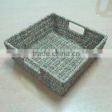 Cut-out Handles Square Grass Basket